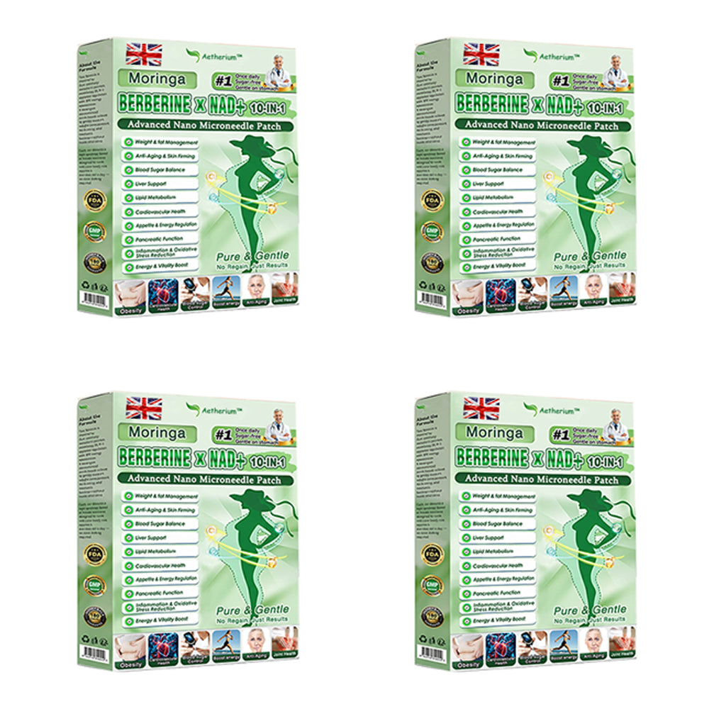 ✅Official Store | 🍋 Aetherium™ Moringa & Berberine 10-IN-1 Advanced Nano Microneedle 1 Patch (Once Daily, visible changes in 7 days) ✅ Obesity, Diabetes, Sleep Apnea, And Joint Issues