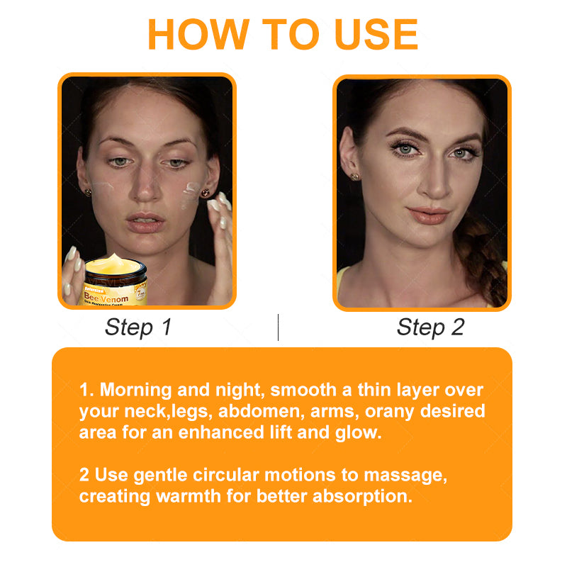 Made and Shipped from UK ✨  Solaroza® Bee Venom Skin Restoration Cream Powerful Anti-Aging. Zero Harm to Bees.⏰ LAST DAY 80% OFF💖