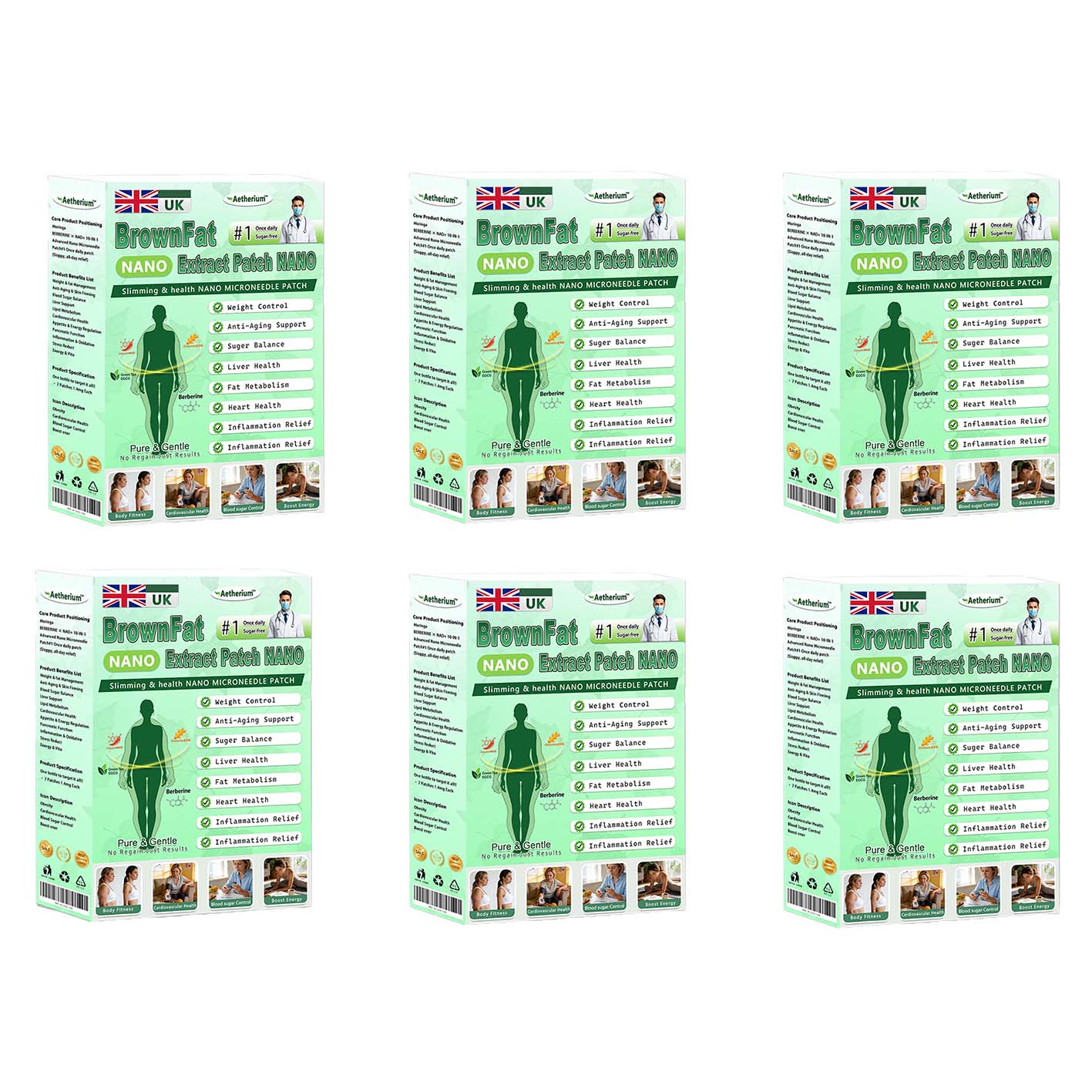 ⚡Official Store | 🍋 Aetherium™ Moringa & Berberine 10-IN-1 Advanced Nano Microneedle 1 Patch (Once Daily, visible changes in 7 days) ✅ Obesity, Diabetes, Sleep Apnea, And Joint Issues