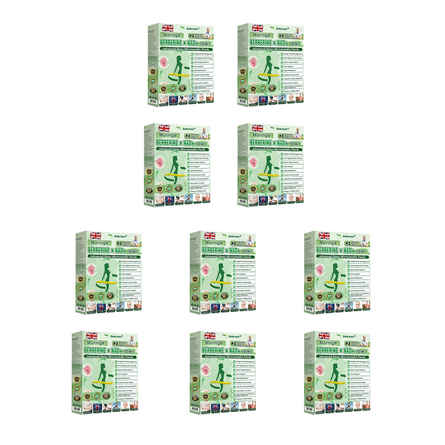 🌿Official Store | 🍋Solaroza® Moringa & Berberine 10-IN-1 Advanced Nano Microneedle 1 Patch (Once Daily, visible changes in 7 days) ✅ Obesity, Diabetes, Sleep Apnea, And Joint Issuess