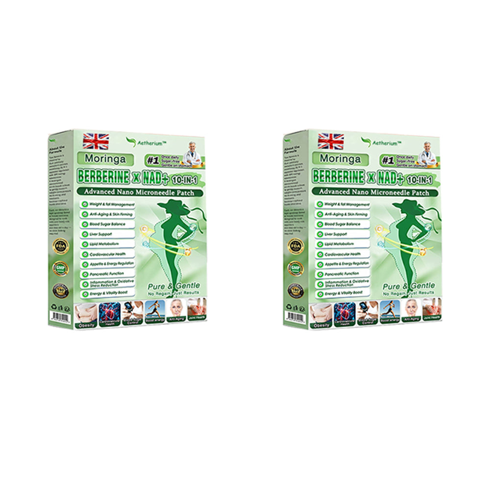 ✅Official Store | 🍋 Aetherium™ Moringa & Berberine 10-IN-1 Advanced Nano Microneedle 1 Patch (Once Daily, visible changes in 7 days) ✅ Obesity, Diabetes, Sleep Apnea, And Joint Issues