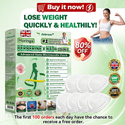 🌿Official Store | 🍋Solaroza® Moringa & Berberine 10-IN-1 Advanced Nano Microneedle 1 Patch (Once Daily, visible changes in 7 days) ✅ Obesity, Diabetes, Sleep Apnea, And Joint Issuess
