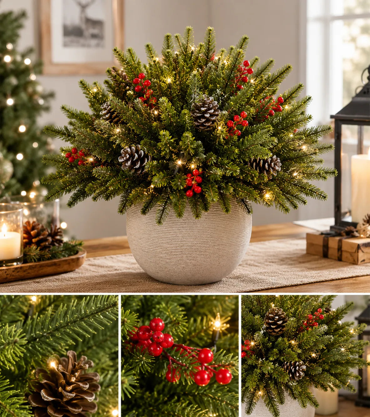 🔥Hot Sale 50% OFF🎄Enchanted Evergreen Pine with Lights