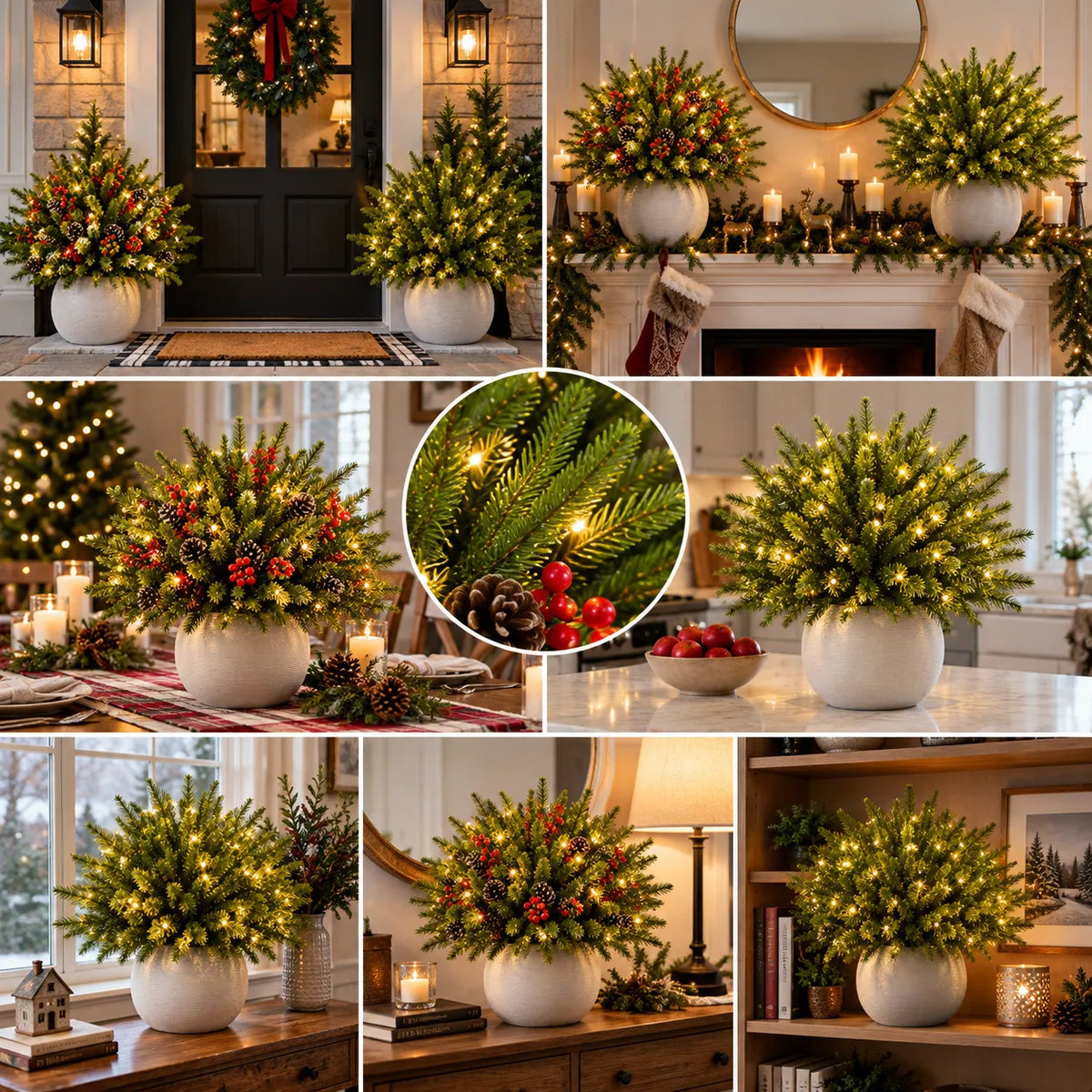 🔥Hot Sale 50% OFF🎄Enchanted Evergreen Pine with Lights